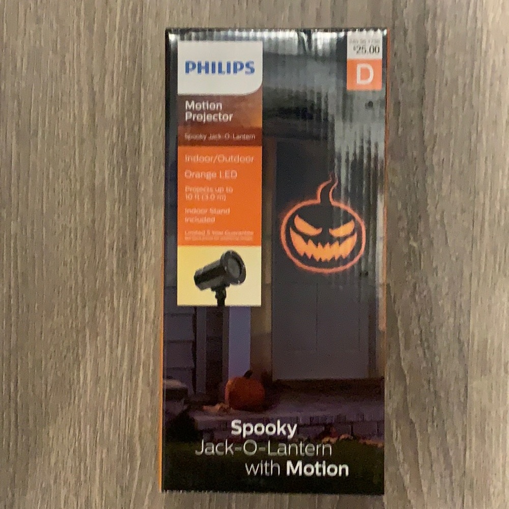 Halloween Philips 3D Motion “Spooky Jack-o-lantern” Projector